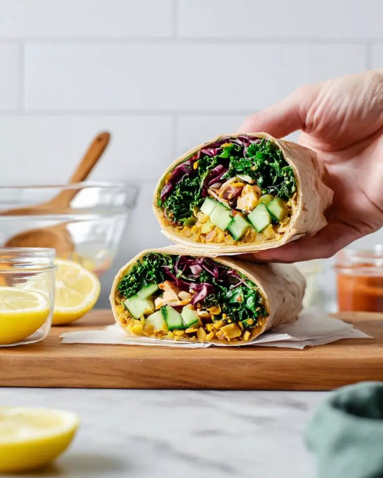 Healthy Chickpea Kale Wraps Recipe