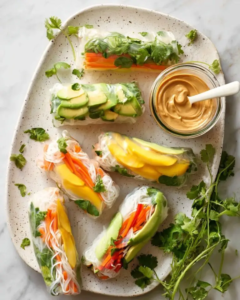 Fresh Spring Rolls with Tofu and Mango Recipe