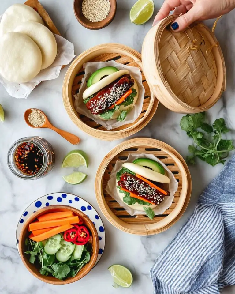 Tempeh Bao Buns with Fresh Veggies Recipe
