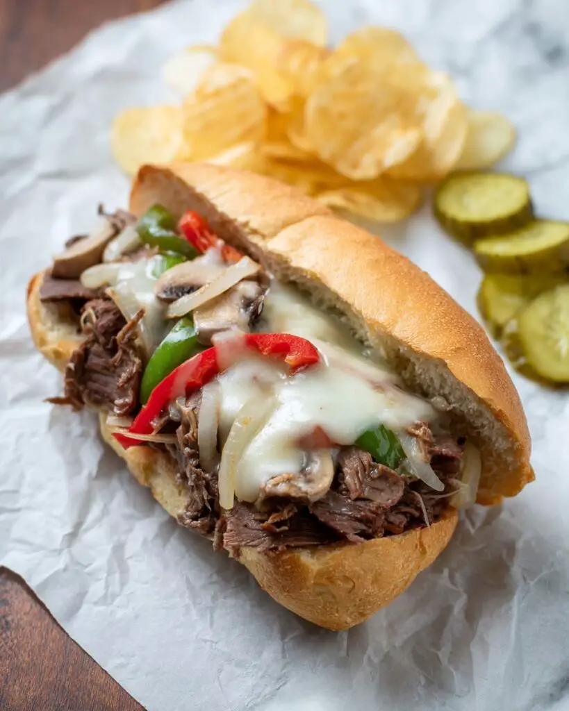 Slow Cooker Shredded Beef Sandwiches Recipe