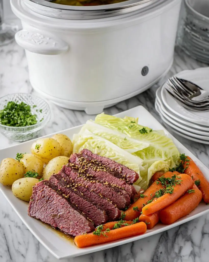 Slow Cooker Corned Beef and Cabbage Recipe