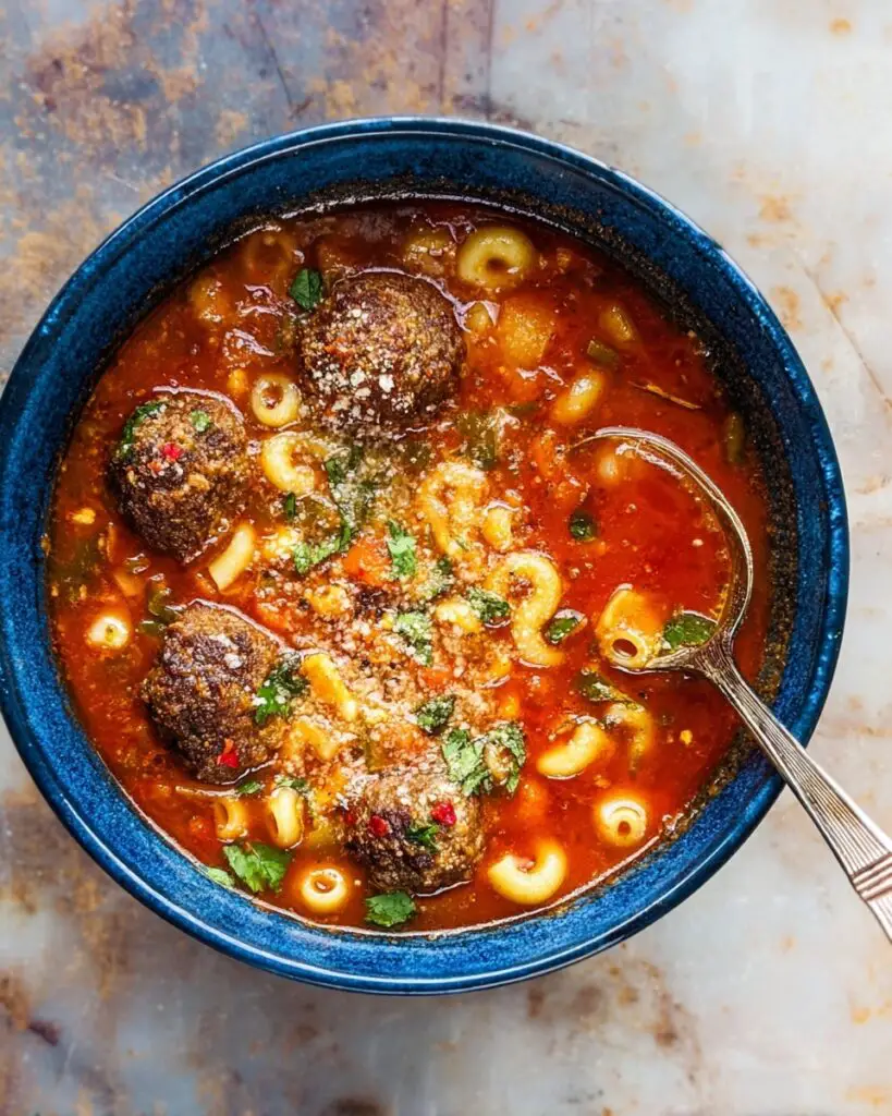 Quick and Hearty Meatball Soup Recipe