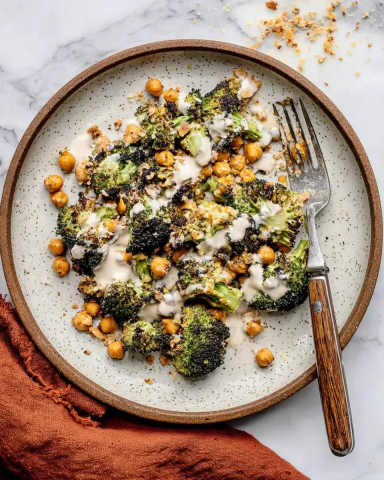 Roasted Broccoli Caesar Salad Recipe