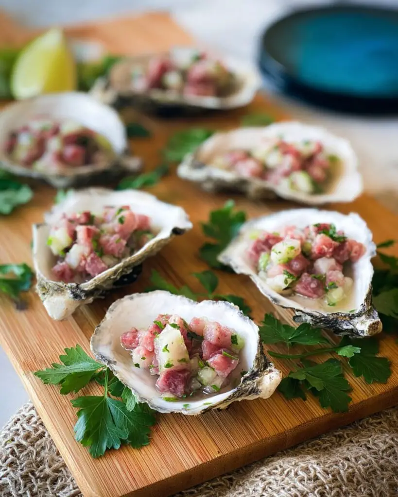 Smoked Oyster & Salami Topping Recipe