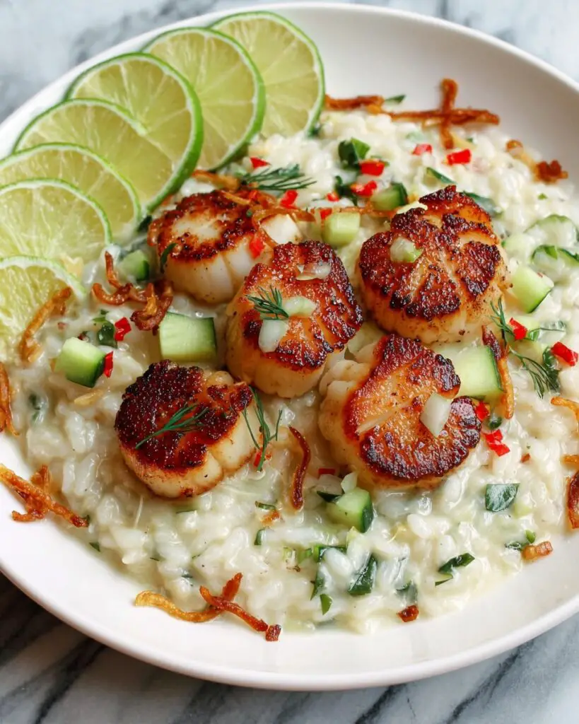 Gin and Tonic Scallop Risotto Recipe