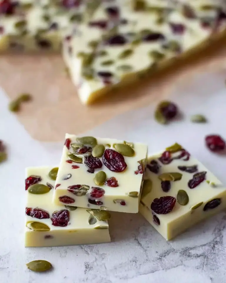 White Chocolate Cranberry Pistachio Bars Recipe