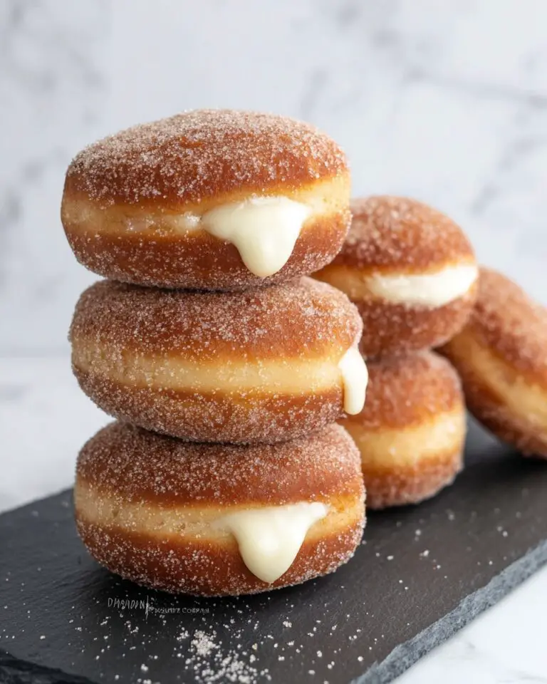 Custard Filled Homemade Donuts Recipe
