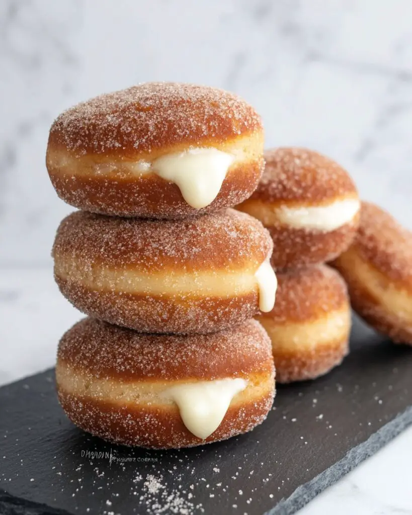 Custard Filled Homemade Donuts Recipe