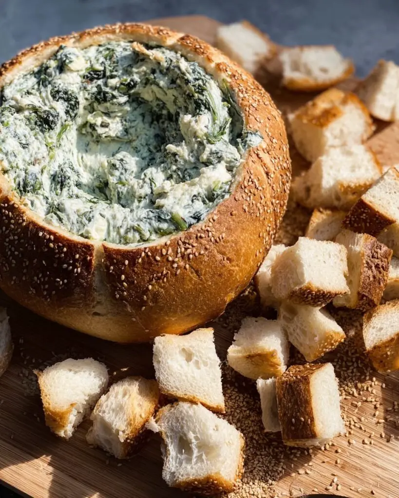 Spinach Cob Loaf Dip Recipe