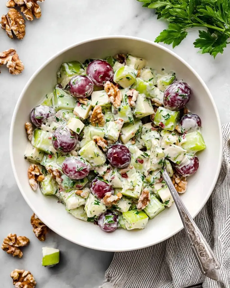 Healthy Waldorf Salad with Apples and Walnuts Recipe