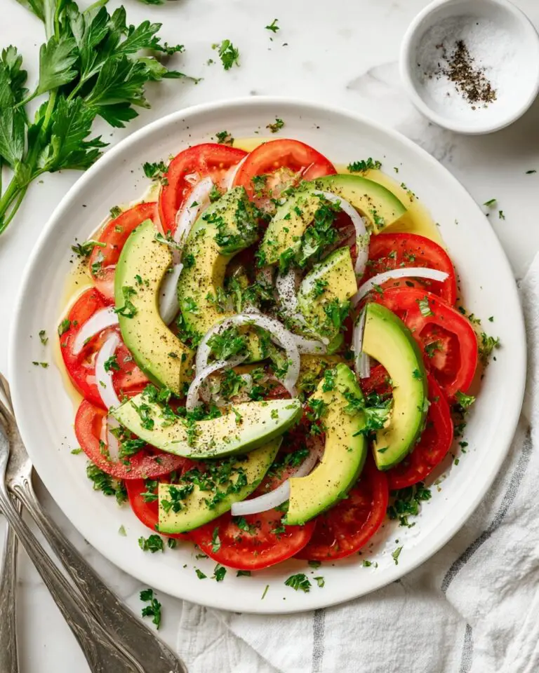 Simple Tomato and Avocado Salad Recipe