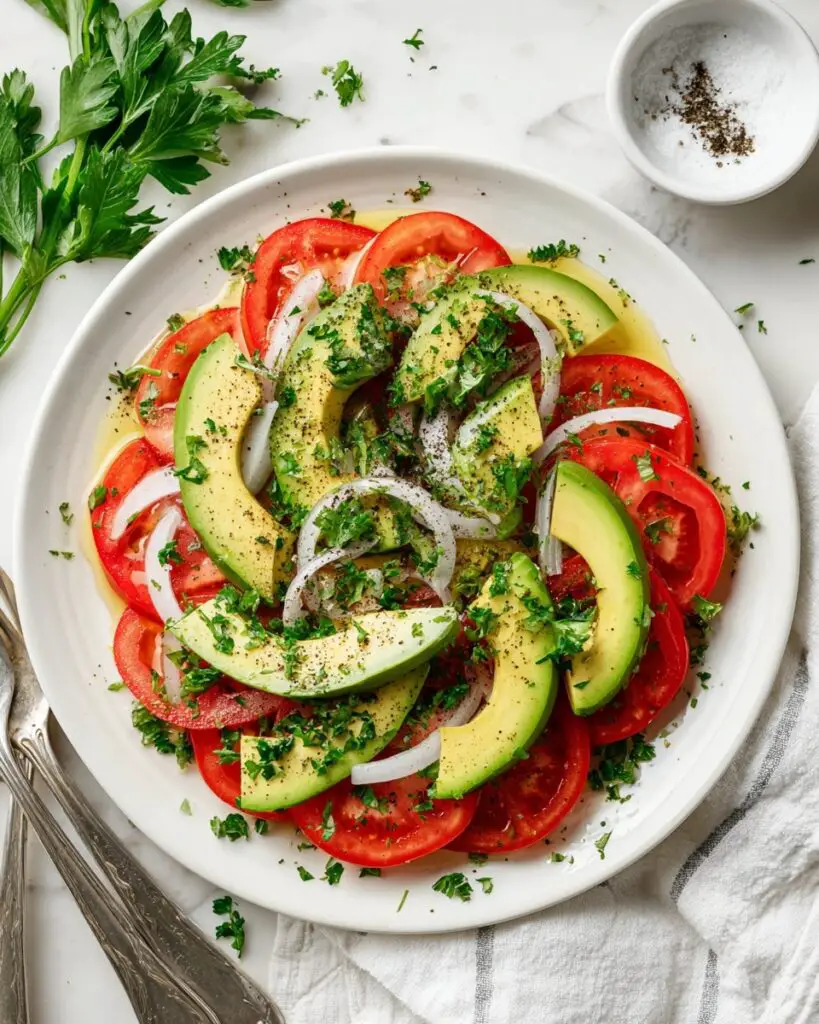 Simple Tomato and Avocado Salad Recipe