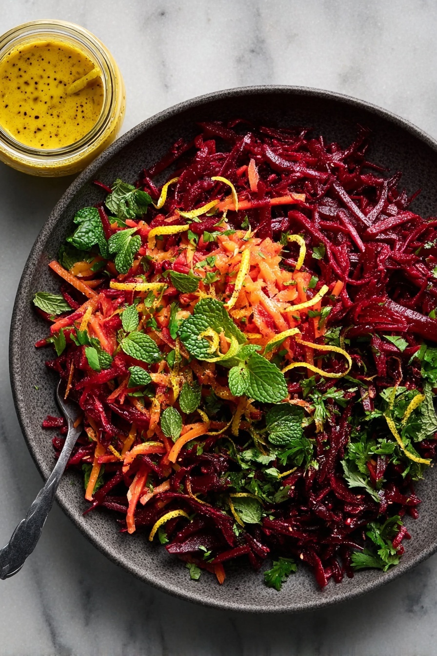 Grated Beet Salad with Fresh Herbs Recipe - Serving
