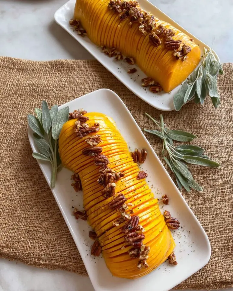 Roasted Butternut Squash with Maple Pecans Recipe