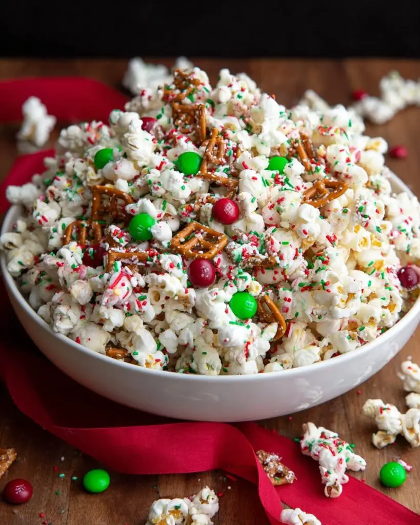 Christmas Crunch Popcorn Recipe