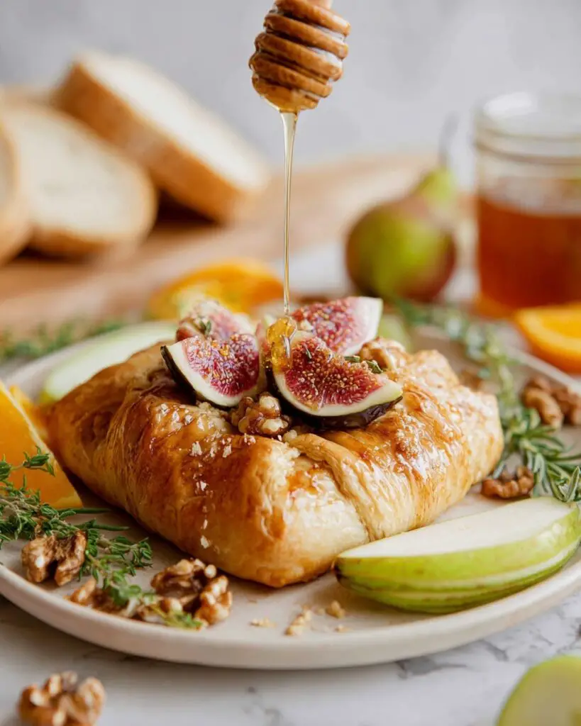 Baked Brie with Jam and Walnuts Recipe