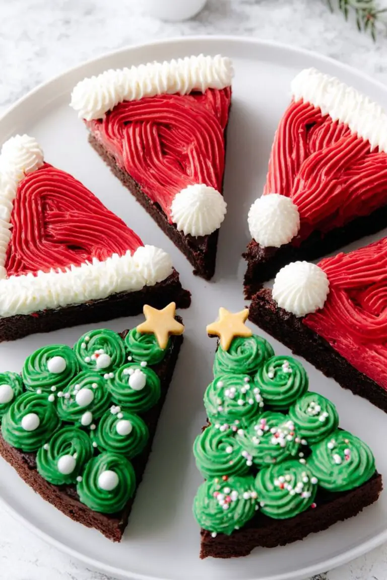 Frosted Christmas Brownies Recipe