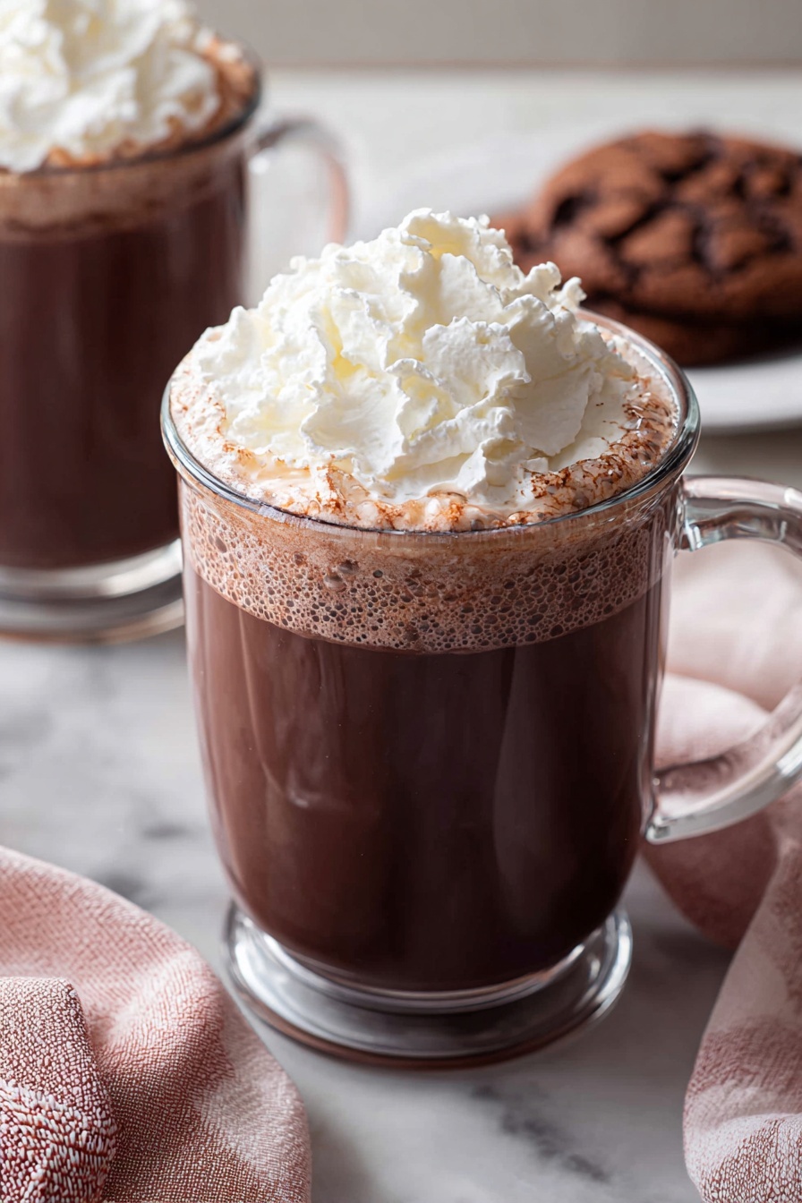 Creamy Homemade Hot Chocolate Recipe - Serving