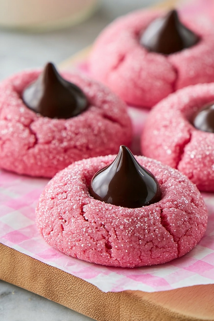 Strawberry Kiss Cookies Recipe - Serving