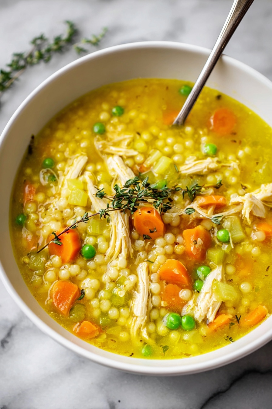 Healing Chicken and Couscous Soup Recipe - Serving