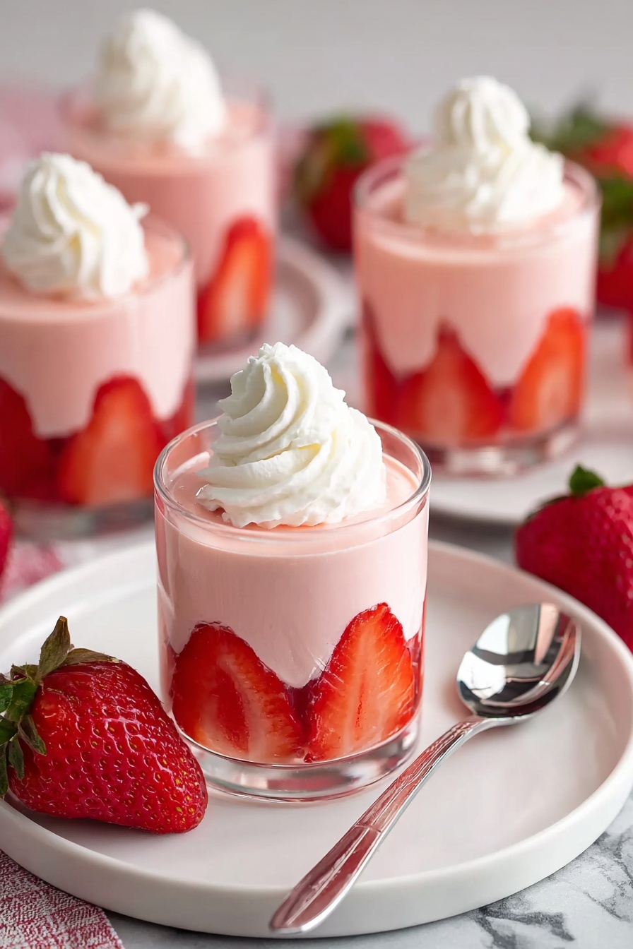 Strawberry Mousse Recipe - Serving