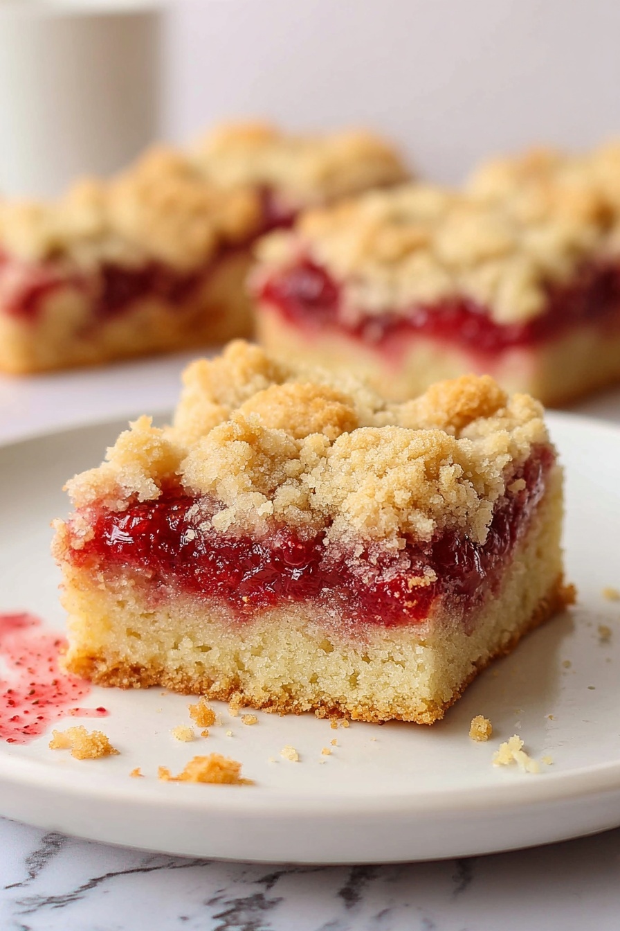Vegan Strawberry Crumb Cake Recipe - Serving