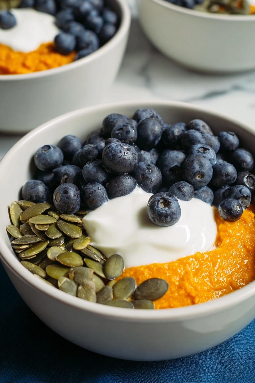 Sweet Potato Breakfast Bowl with Blueberries Recipe - Serving